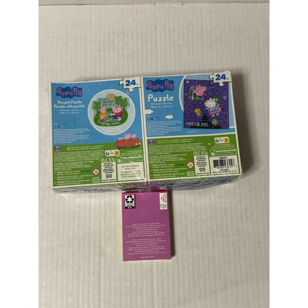 NEW Sealed 4-Pack 24-Piece PJ Masks, Peppa Pig Puzzles w/ Multiverse Puzzle
